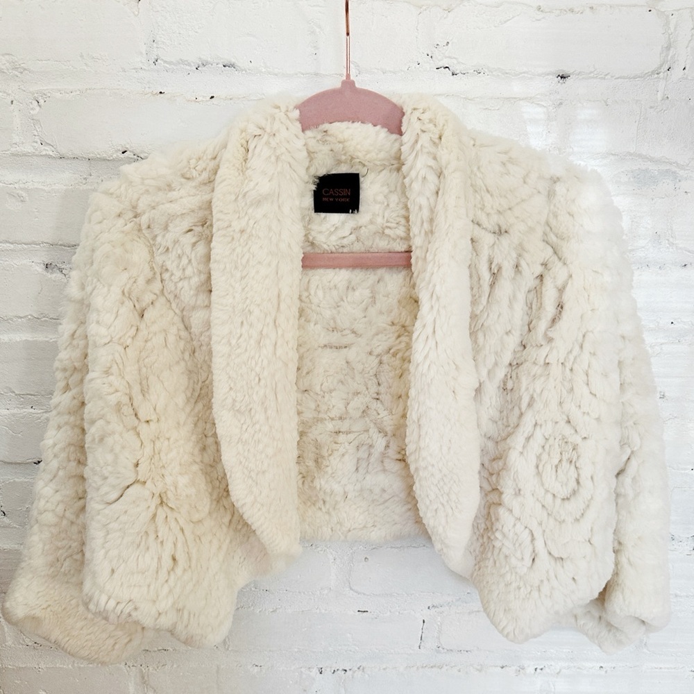 Women's Cream Teddy Jacket